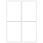 40017 - Label Size 99mm x 139mm - 4 label(s) per sheet
