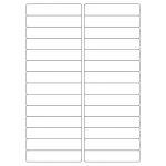 40023 - Label Size 99mm x 20mm - 28 label(s) per sheet