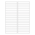 40024 - Label Size 99mm x 15mm - 36 label(s) per sheet