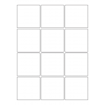 40039 - Label Size 65mm x 65mm - 12 label(s) per sheet