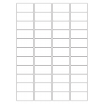 40049 - Label Size 48.5mm x 25.4mm - 44 label(s) per sheet