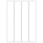 40050 - Label Size 48mm x 284mm - 4 label(s) per sheet