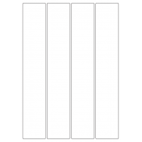 40050 - Label Size 48mm x 284mm - 4 label(s) per sheet 40050 - Label Size 48mm x 284mm - 4 label(s) per sheet