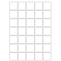 40055 - Label Size 38mm x 38mm - 35 label(s) per sheet 40055 - Label Size 38mm x 38mm - 35 label(s) per sheet