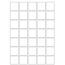 40055 - Label Size 38mm x 38mm - 35 label(s) per sheet 40055 - Label Size 38mm x 38mm - 35 label(s) per sheet