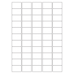 40056 - Label Size 38mm x 25.4mm - 55 label(s) per sheet