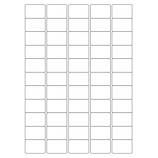 40056 - Label Size 38mm x 25.4mm - 55 label(s) per sheet 40056 - Label Size 38mm x 25.4mm - 55 label(s) per sheet