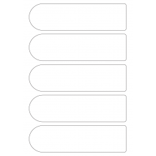 40248 - Label Size 184mm x 50mm - 5 label(s) per sheet 