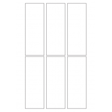 40249 - Label Size 50mm x 138mm - 6 label(s) per sheet 40249 - Label Size 50mm x 138mm - 6 label(s) per sheet