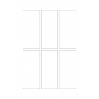 40252 - Label Size 50mm x 115mm - 6 label(s) per sheet 40252 - Label Size 50mm x 115mm - 6 label(s) per sheet