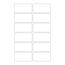 40257 - Label Size 80mm x 40mm - 12 label(s) per sheet 40257 - Label Size 80mm x 40mm - 12 label(s) per sheet