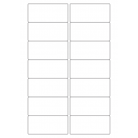 40262 - Label Size 85mm x 40mm - 14 label(s) per sheet 40262 - Label Size 85mm x 40mm - 14 label(s) per sheet
