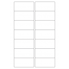 40262 - Label Size 85mm x 40mm - 14 label(s) per sheet 40262 - Label Size 85mm x 40mm - 14 label(s) per sheet