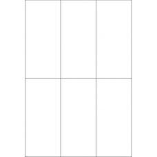 40265 - Label Size 67mm x 147.637mm - 6 label(s) per sheet 40265 - Label Size 67mm x 147.637mm - 6 label(s) per sheet