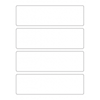 40268 - Label Size 202mm x 60mm - 4 label(s) per sheet 40268 - Label Size 202mm x 60mm - 4 label(s) per sheet