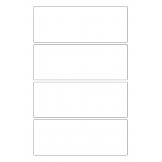 40270 - Label Size 172mm x 65mm - 4 label(s) per sheet 40270 - Label Size 172mm x 65mm - 4 label(s) per sheet