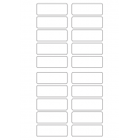 40291 - Label Size 65mm x 24mm - 20 label(s) per sheet 40291 - Label Size 65mm x 24mm - 20 label(s) per sheet