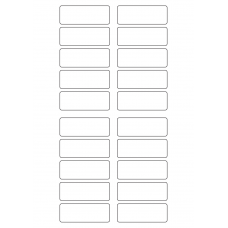 40291 - Label Size 65mm x 24mm - 20 label(s) per sheet 40291 - Label Size 65mm x 24mm - 20 label(s) per sheet