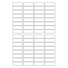 40292 - Label Size 45mm x 15mm - 64 label(s) per sheet 40292 - Label Size 45mm x 15mm - 64 label(s) per sheet