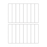 40297 - Label Size 24mm x 120mm - 16 label(s) per sheet 40297 - Label Size 24mm x 120mm - 16 label(s) per sheet