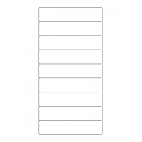 40308 - Label Size 133mm x 29.6mm - 9 label(s) per sheet 40308 - Label Size 133mm x 29.6mm - 9 label(s) per sheet