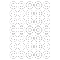 40316 - Label Size 36mm dia - 35 label(s) per sheet 40316 - Label Size 36mm dia - 35 label(s) per sheet