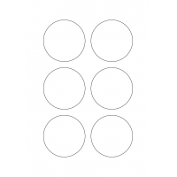 40322 - Label Size 70mm dia - 6 label(s) per sheet 40322 - Label Size 70mm dia - 6 label(s) per sheet