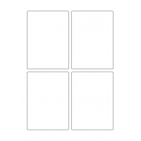 40323 - Label Size 88mm x 122mm - 4 label(s) per sheet 40323 - Label Size 88mm x 122mm - 4 label(s) per sheet