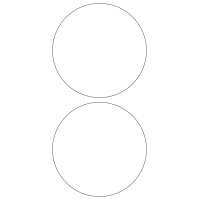 40325 - Label Size 140mm dia - 2 label(s) per sheet 40325 - Label Size 140mm dia - 2 label(s) per sheet