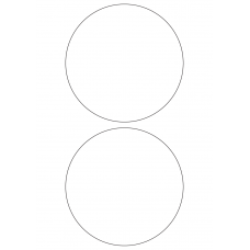 40325 - Label Size 140mm dia - 2 label(s) per sheet 