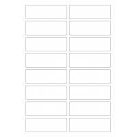 40332 - Label Size 90mm x 30mm - 16 label(s) per sheet 40332 - Label Size 90mm x 30mm - 16 label(s) per sheet