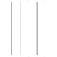 40341 - Label Size 40mm x 275mm - 4 label(s) per sheet 40341 - Label Size 40mm x 275mm - 4 label(s) per sheet