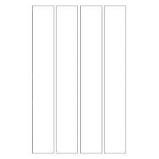 40341 - Label Size 40mm x 275mm - 4 label(s) per sheet 40341 - Label Size 40mm x 275mm - 4 label(s) per sheet