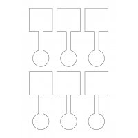40344 - Label Size 50mm x 125mm - 6 label(s) per sheet 40344 - Label Size 50mm x 125mm - 6 label(s) per sheet