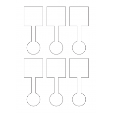 40344 - Label Size 50mm x 125mm - 6 label(s) per sheet 40344 - Label Size 50mm x 125mm - 6 label(s) per sheet