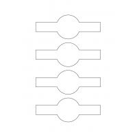 40354 - Label Size 141mm x 52mm - 4 label(s) per sheet 40354 - Label Size 141mm x 52mm - 4 label(s) per sheet
