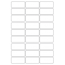 40359 - Label Size 63mm x 29mm - 27 label(s) per sheet 40359 - Label Size 63mm x 29mm - 27 label(s) per sheet