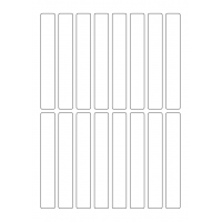 40364 - Label Size 19mm x 128mm - 16 label(s) per sheet 40364 - Label Size 19mm x 128mm - 16 label(s) per sheet