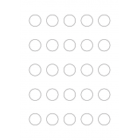 40388 - Label Size 24.647mm dia - 25 label(s) per sheet 40388 - Label Size 24.647mm dia - 25 label(s) per sheet