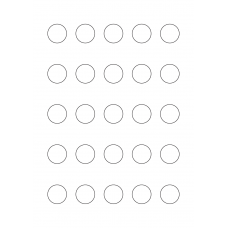 40388 - Label Size 24.647mm dia - 25 label(s) per sheet 