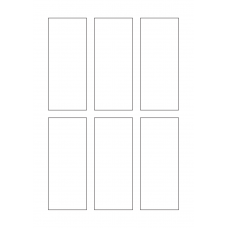 40392 - Label Size 50mm x 120mm - 6 label(s) per sheet 40392 - Label Size 50mm x 120mm - 6 label(s) per sheet