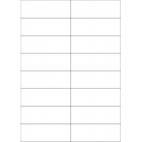 40415 - Label Size 105mm x 36.9mm - 16 label(s) per sheet 40415 - Label Size 105mm x 36.9mm - 16 label(s) per sheet