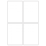 40417 - Label Size 97mm x 140mm - 4 label(s) per sheet