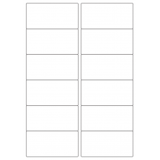 40420 - Label Size 97mm x 47.5mm - 12 label(s) per sheet 40420 - Label Size 97mm x 47.5mm - 12 label(s) per sheet
