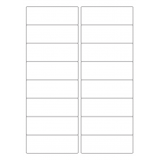 40422 - Label Size 97mm x 34mm - 16 label(s) per sheet 40422 - Label Size 97mm x 34mm - 16 label(s) per sheet