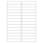 40423 - Label Size 97mm x 20mm - 28 label(s) per sheet