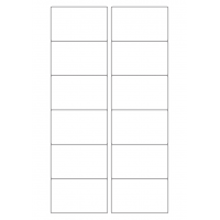 40426 - Label Size 77mm x 46.5mm - 12 label(s) per sheet 40426 - Label Size 77mm x 46.5mm - 12 label(s) per sheet