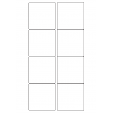 40428 - Label Size 70mm x 71mm - 8 label(s) per sheet 40428 - Label Size 70mm x 71mm - 8 label(s) per sheet