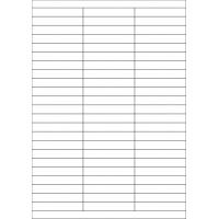 40434 - Label Size 70mm x 12mm - 69 label(s) per sheet 40434 - Label Size 70mm x 12mm - 69 label(s) per sheet