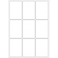 40438 - Label Size 64mm x 93mm - 9 label(s) per sheet 40438 - Label Size 64mm x 93mm - 9 label(s) per sheet